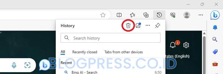 Cara Membersihkan Cookies di Microsoft Edge